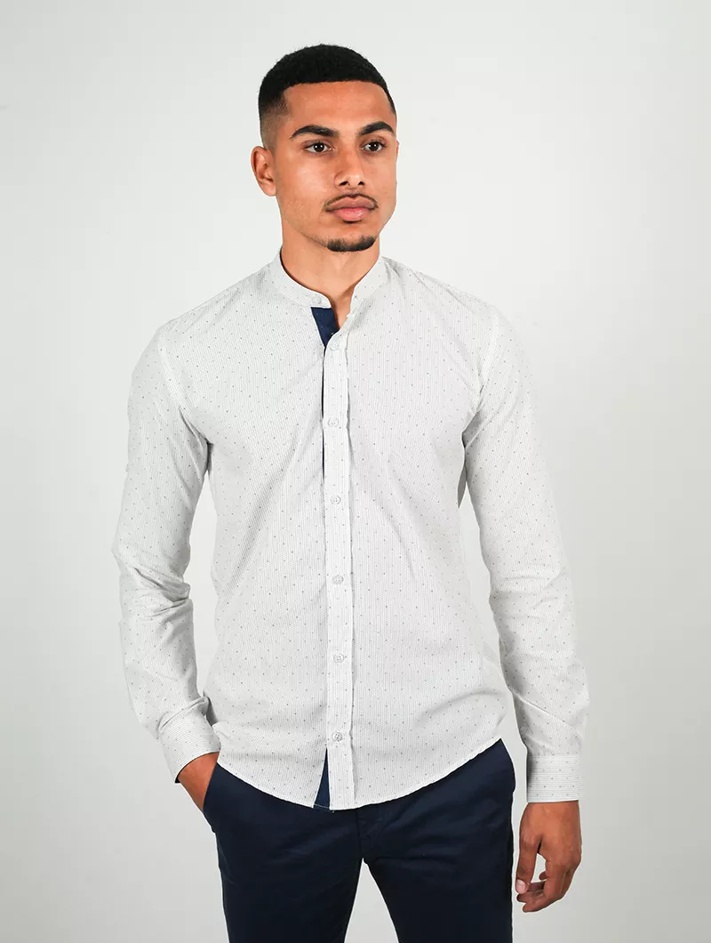 Chemise slim, manches longues